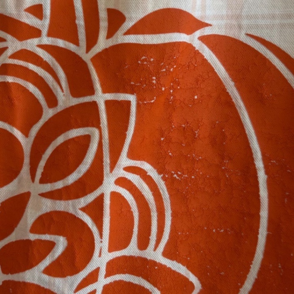 Rue21 Black Bleached Flannel Shirt Red Plaid Pumpkin Graphic Fall Top Womens L - Picture 9 of 9